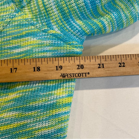 NWOT Spyder Blue and Green Knit Zip-Up Jacket, Made for Beaver Creek Ski Resort - Picture 6 of 8